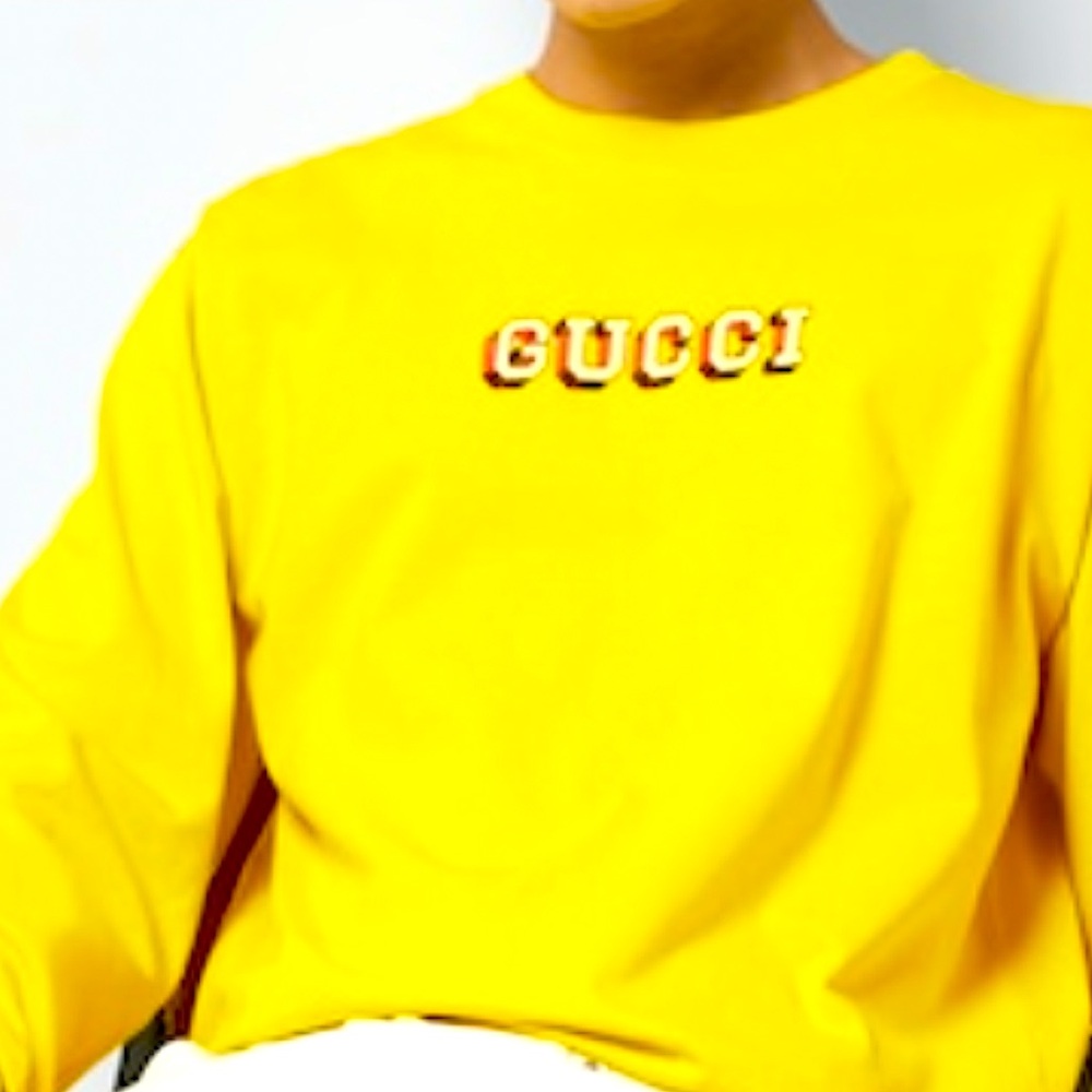 Gucci Vibrant Yellow Crewneck NWT